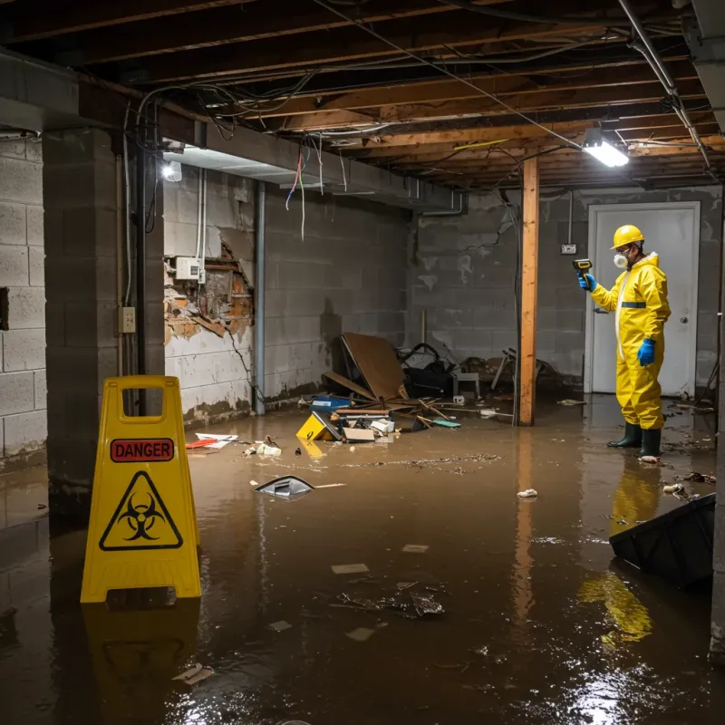 Flooded Basement Electrical Hazard in Baca County, CO Property