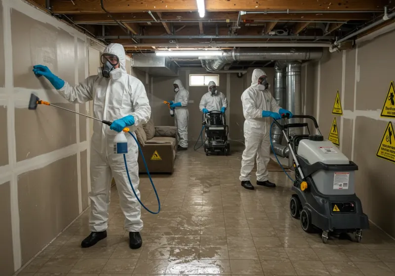 Basement Moisture Removal and Structural Drying process in Baca County, CO